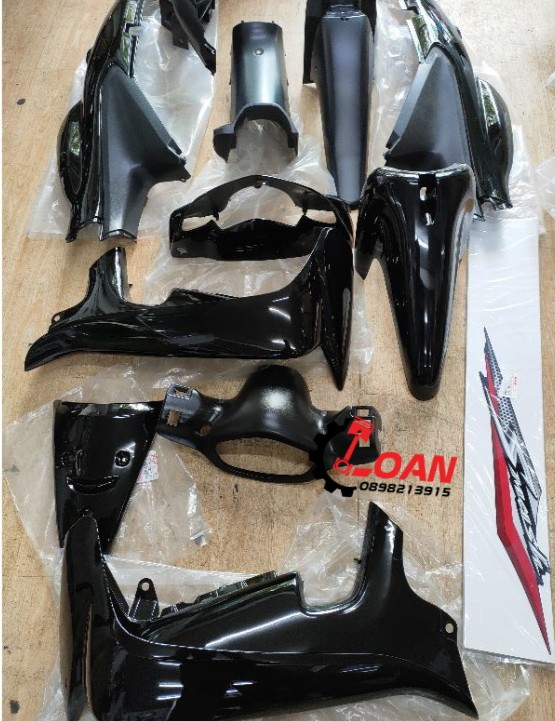 DÀN ÁO SUZUKI SMASH 110 MÀU ĐEN HÀNG ZIN