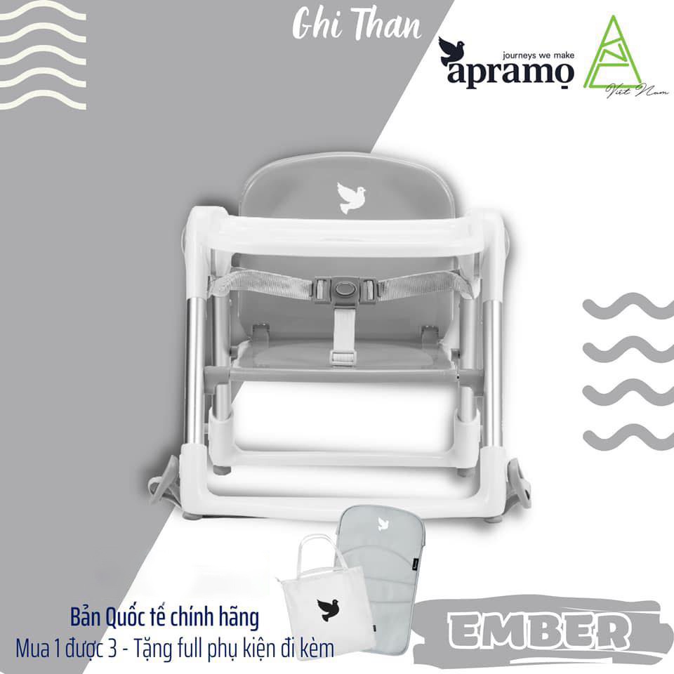 Ghế ăn dặm gấp gọn siêu nhẹ Apramo Flippa Dining Booster cho bé từ 6 tháng đến 3 tuổi