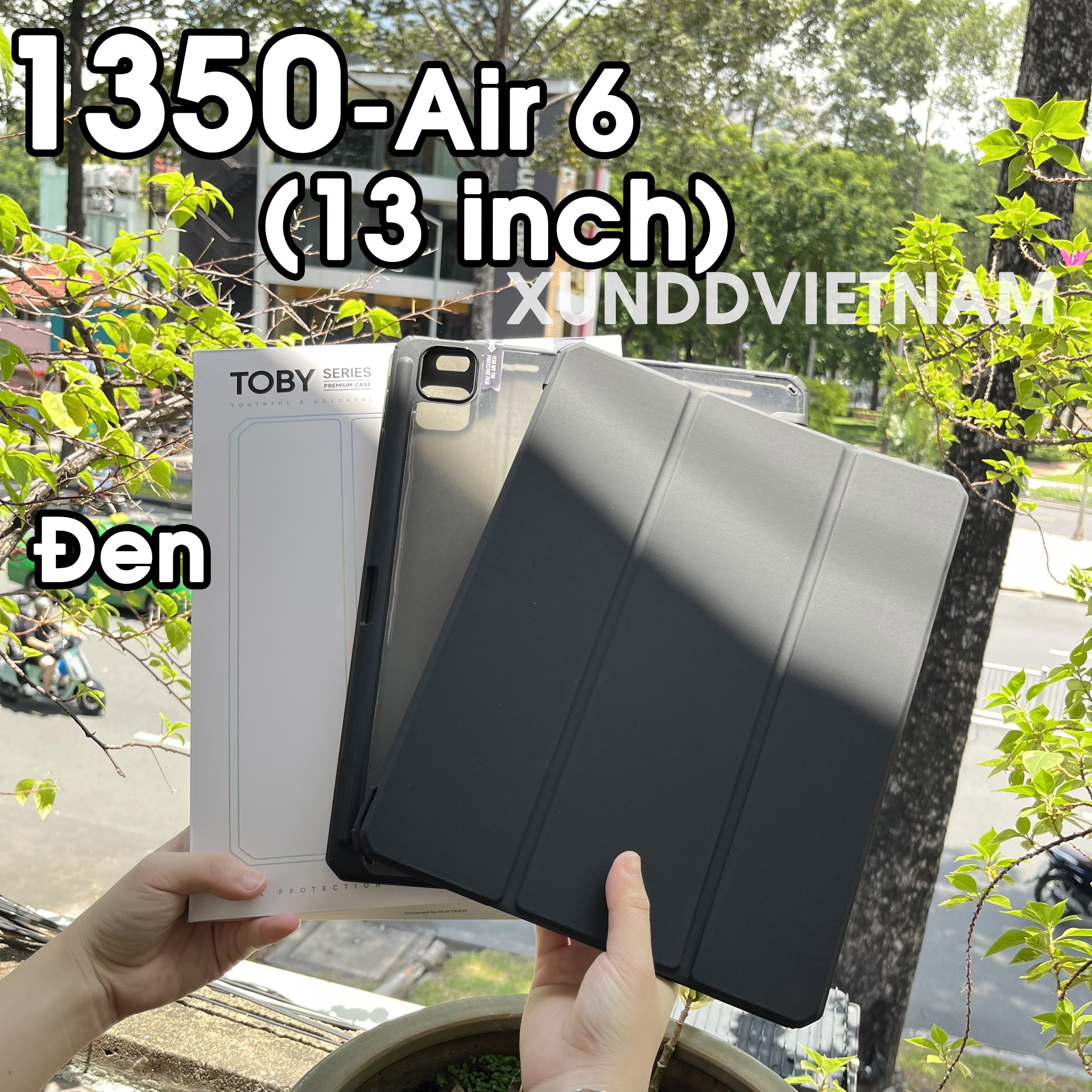 [Hỏa Tốc HCM] Bao da DUX DUCIS iPad Air 6 11'/13' (M2-2024)/ Air 5 (M1-2022)/ Air 4 (2020) 10.9 inch (TOBY SERIES) Mặt lưng trong, Có Khay Đựng Bút - Xanh Da Trời