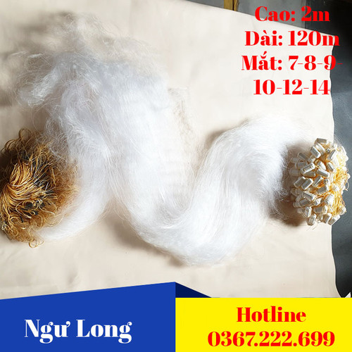 lưới đánh cá 3 lớp sợi thái - cao 2m dài 120m