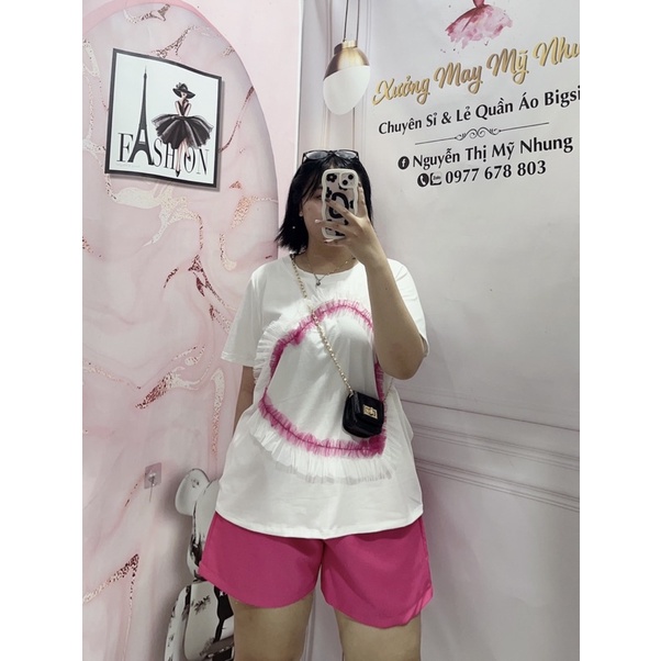Sét Đùi Viền Trái Tim Bigsize Sang Chảnh
