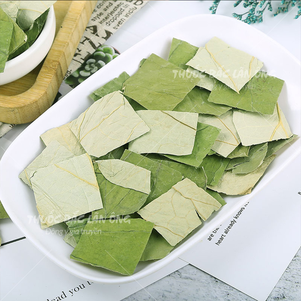 Lá sen khô 500g, trà lá sen, thơm, sạch - Lãn Ông