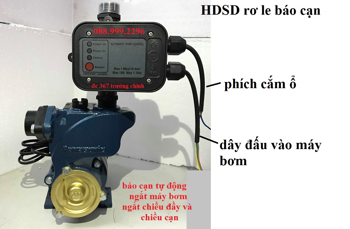 rơ le báo cạn cho máy bơm nước