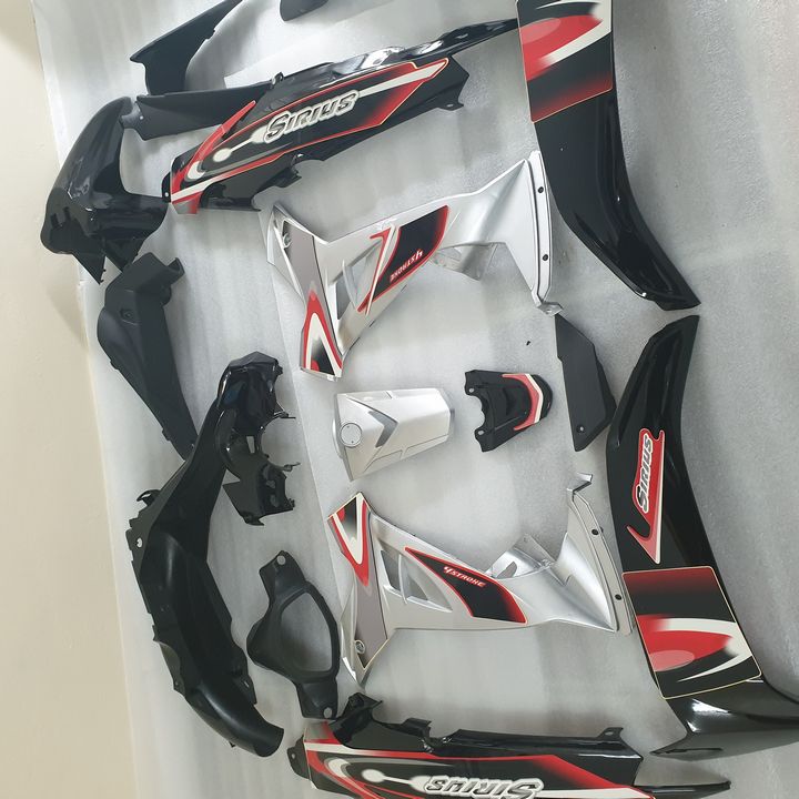 Dàn áo xe SIRIUS màu ĐEN - phụ tùng xe máy  áo xe SIRUS  đời 2006-2018  TẶNG TEM