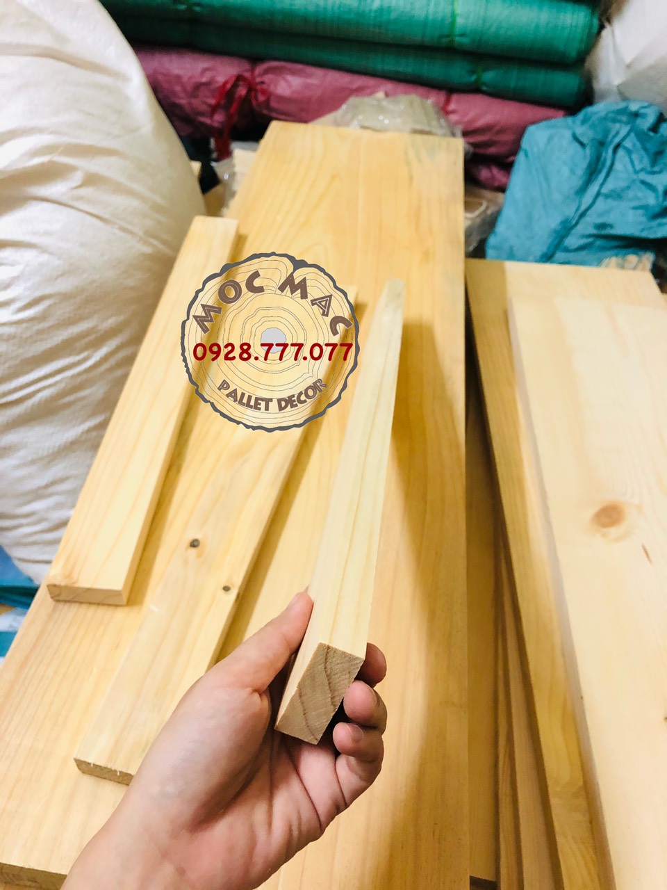 Thanh gỗ thông Dài 50 x Rộng 3 cm