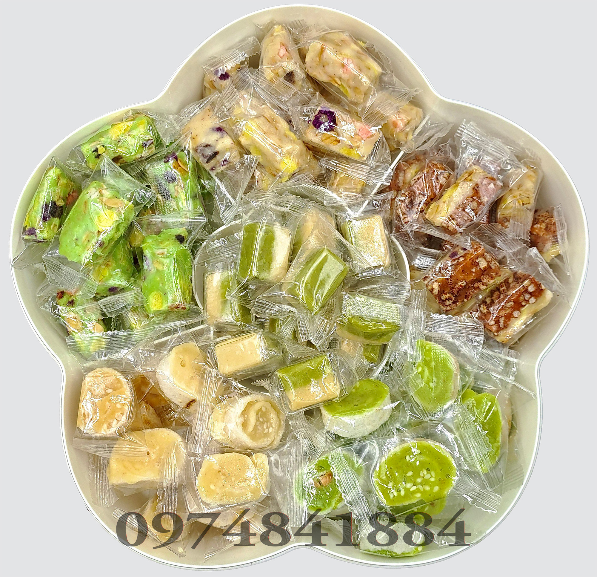 Combo mix các loại kẹo dừa cao cấp 200g/ 500g/ 1kg - bánh kẹo tết- đồ ăn vặt