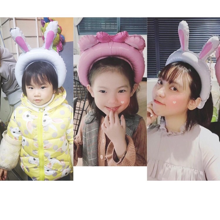 Set 2 cái bờm cài đầu dễ thương