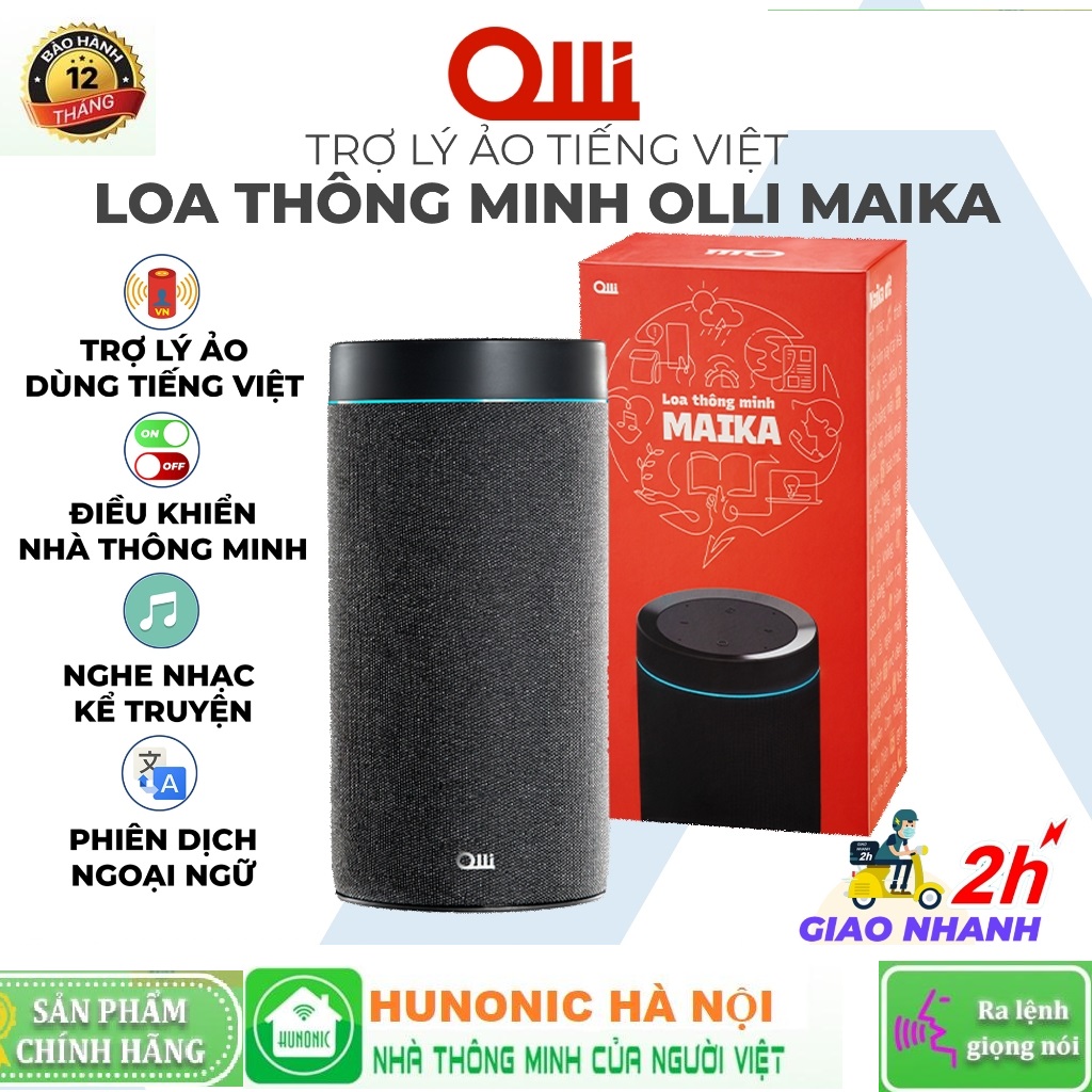 Loa thông minh Olli Maika - Trợ Lý Ảo Tiếng Việt, Điều Khiển Nhà Thông Minh, Nghe Nhạc, Giải Trí