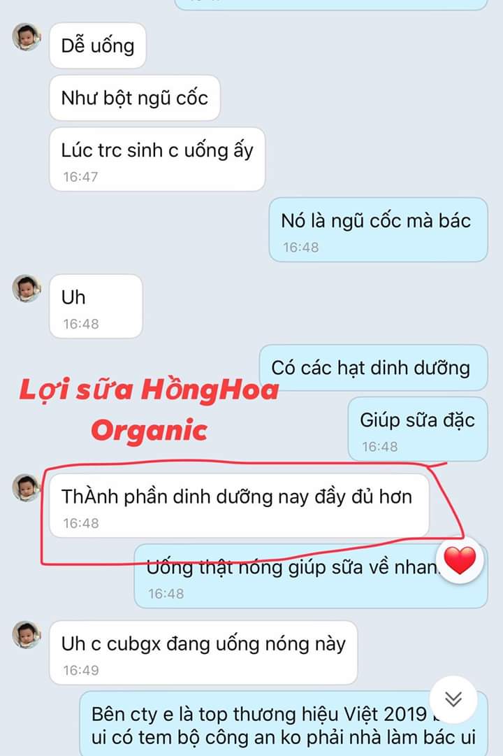 Ngũ cốc lợi sữa Hồng Hoa