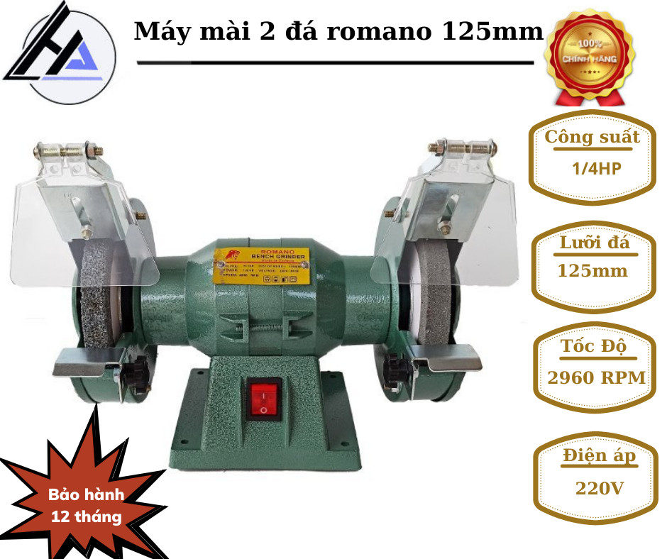 Máy mài 2 đá MD-125 bảo hành 6 tháng