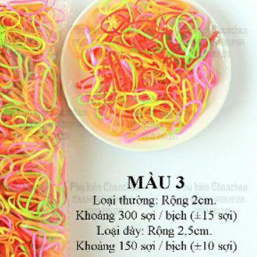 Túi nhỏ cột tóc thun 5k (150~300 sợi)