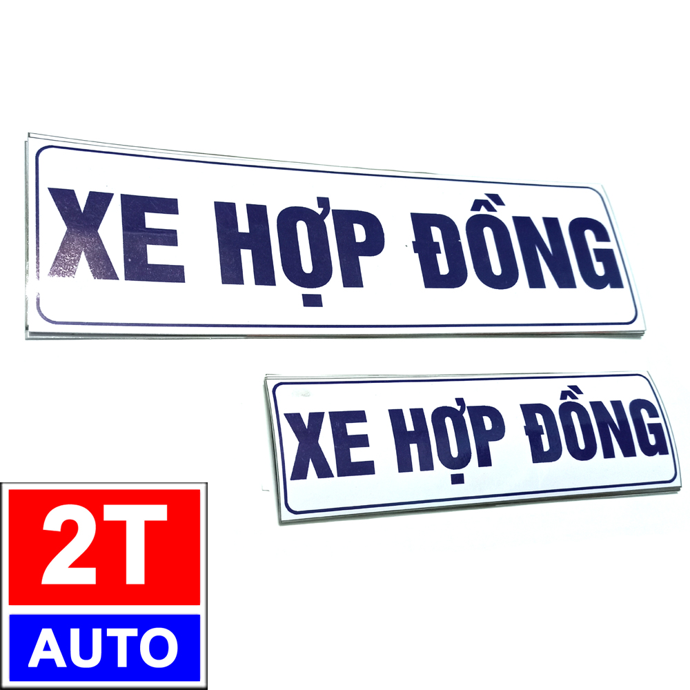 Logo xe hợp đồng, sticker xe chạy hợp đồng dịch vụ