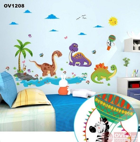 Decal trang trí - decal dán tường cho bé có keo sẵn