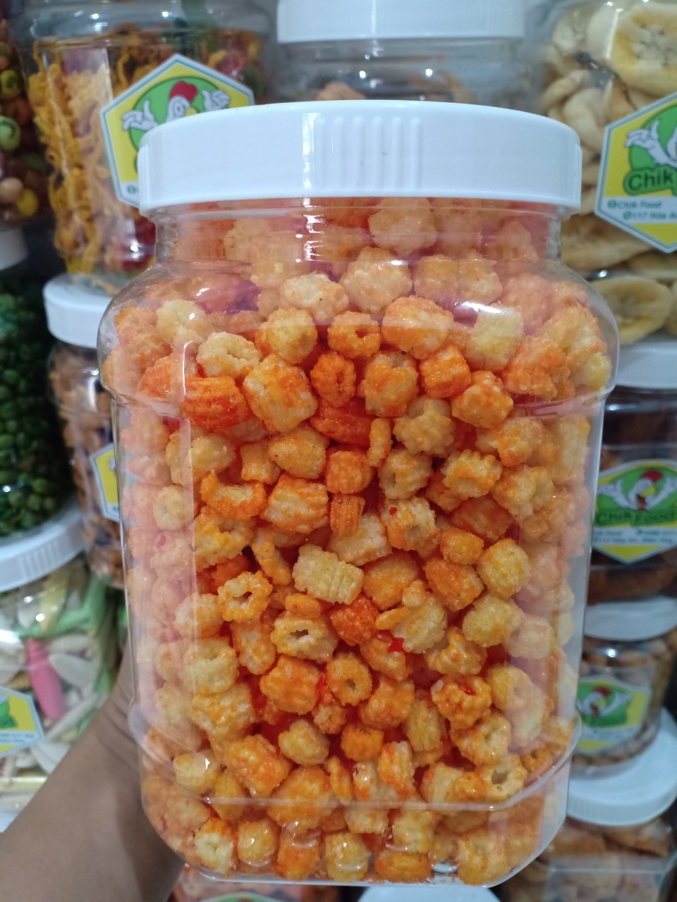 500gram Nui Sấy Phô Mai Cay giòn tan