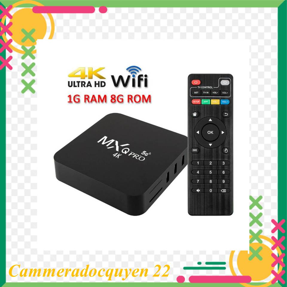 MXQ Pro Android 10.1  TV Box 1GB+8GB / 4G+64GB 4K 5G Wifi Quad Core Smart TV Box (Bảo hành 6 tháng)