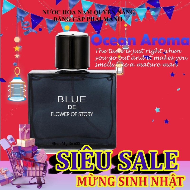 [HOT] Nước Hoa Nam Blue Mạnh Mẽ, nước hoa for men giá tốt, hương thơm quyến rũ đàn ông đích thực-Shop Mẹ Bo cao cấp