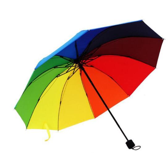 Dù xếp 7 sắc cầu vồng