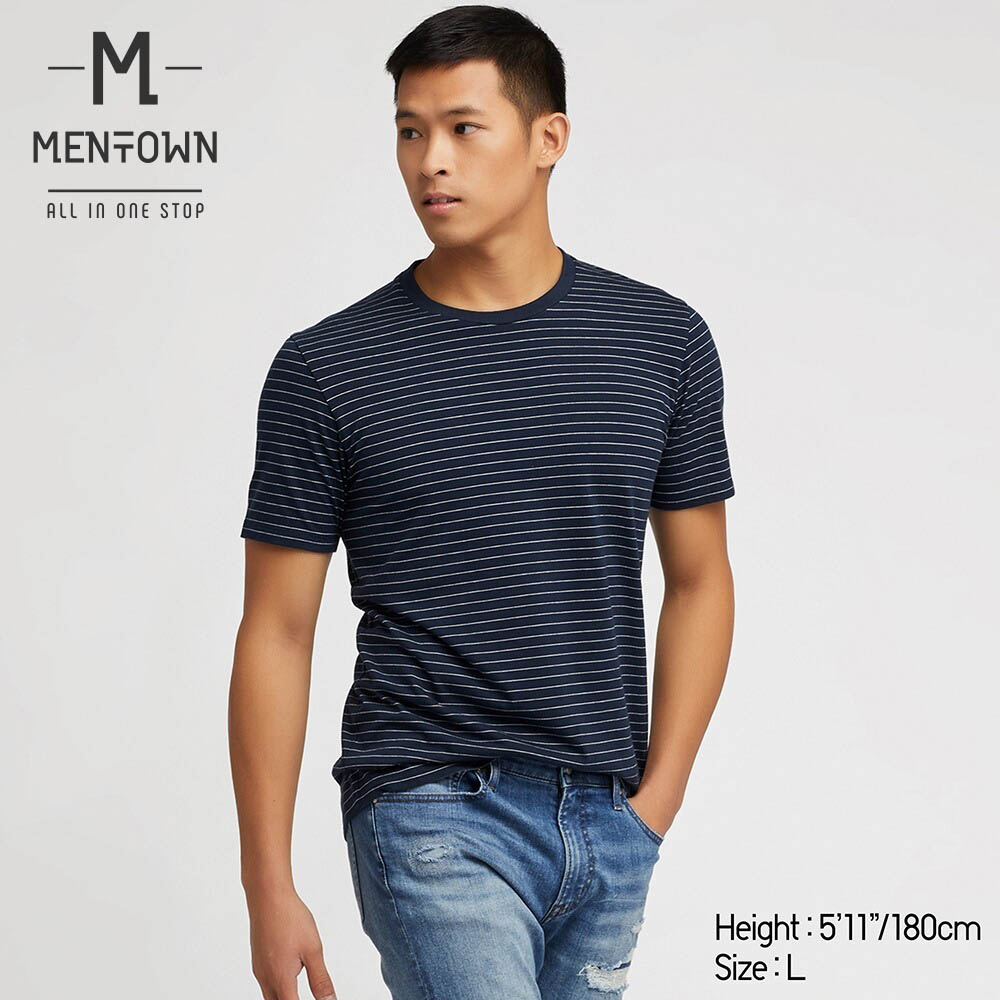 Áo thun sọc Supima Cotton Uniqlo