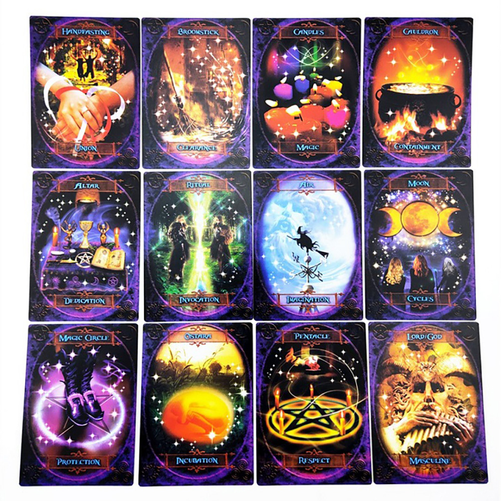 Bộ Bài Oracle Witches Wisdom Oracle Tặng Đá Thanh Tẩy