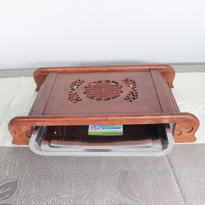 Khay trà Cuốn thư gỗ Hương Đá