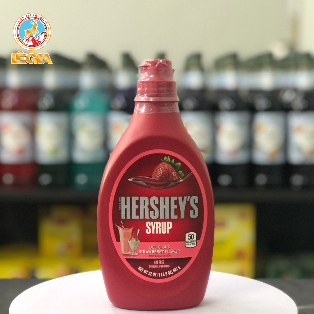 Sốt Hershey's Dâu Chai 623g - HERSHEYS STRAWBERRY SYRUP