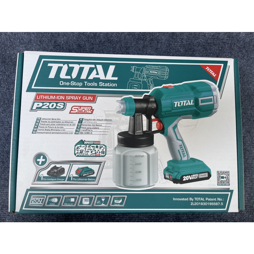 Máy phun sơn dùng pin Lithium 20V Total TSGLI2003