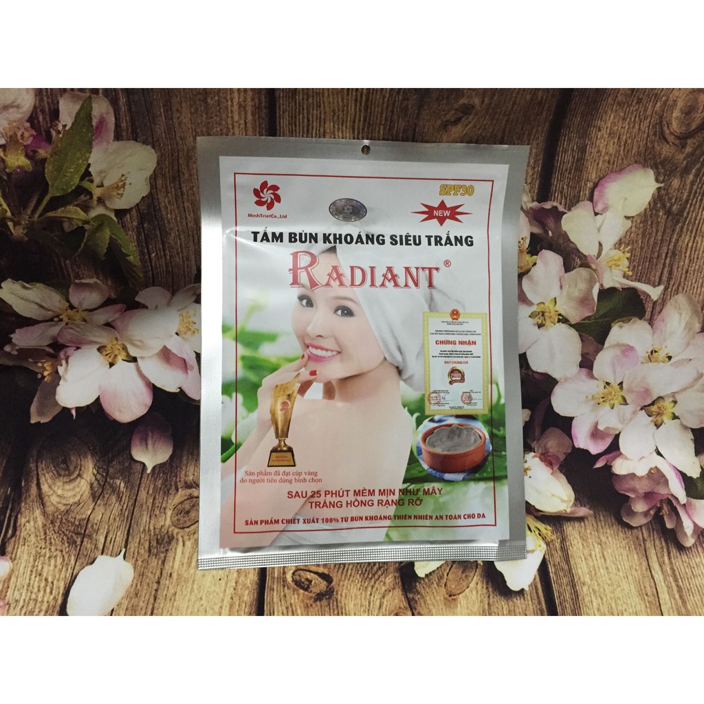 [HCM]TẮM BÙN KHOÁNG SIÊU TRẮNG RADIANT