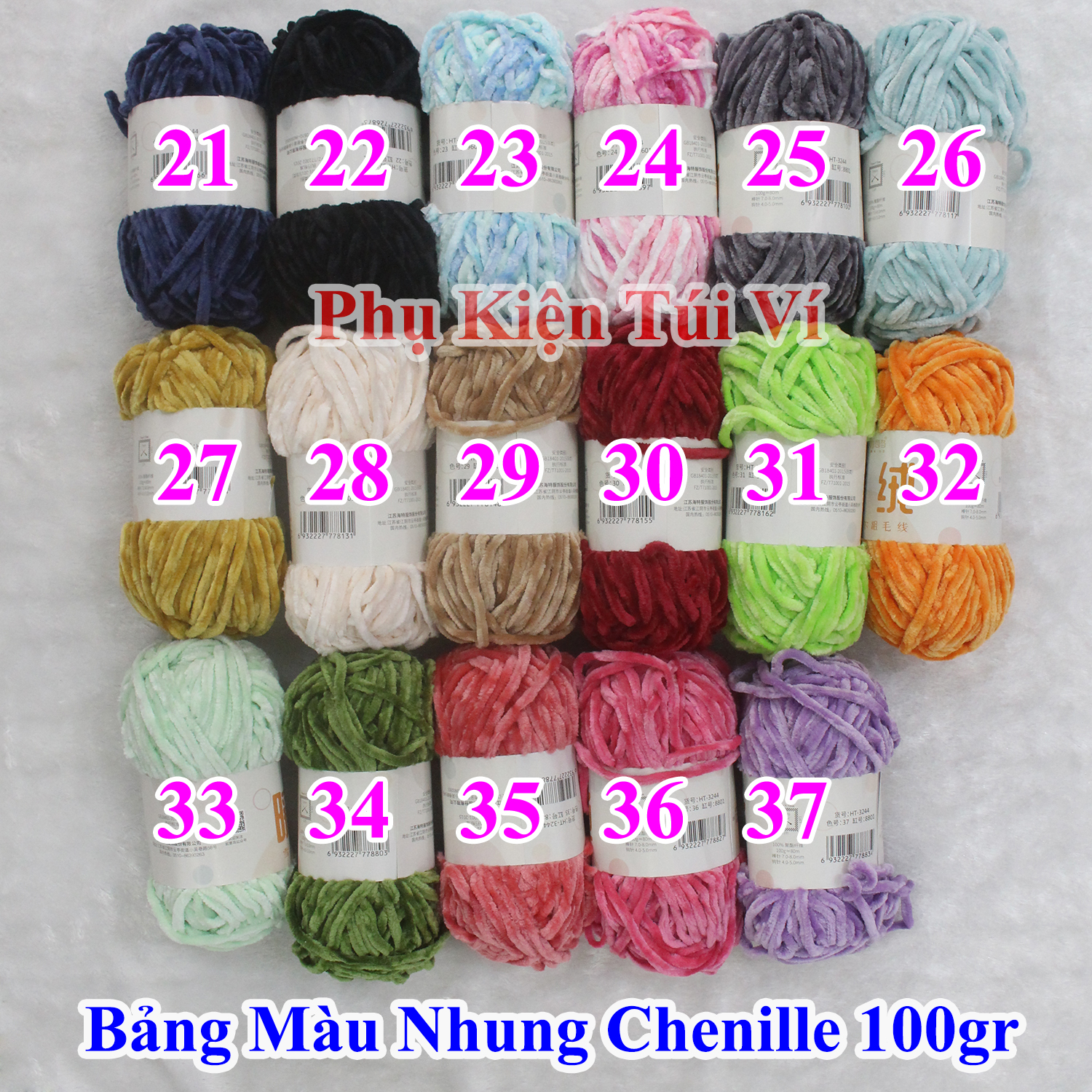 Len nhung Chenille