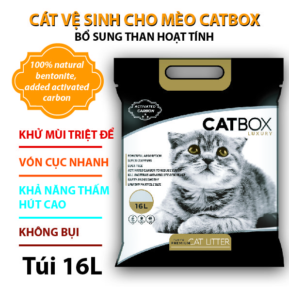 Cát vệ sinh cho mèo CatBox 8 lít 16 lít