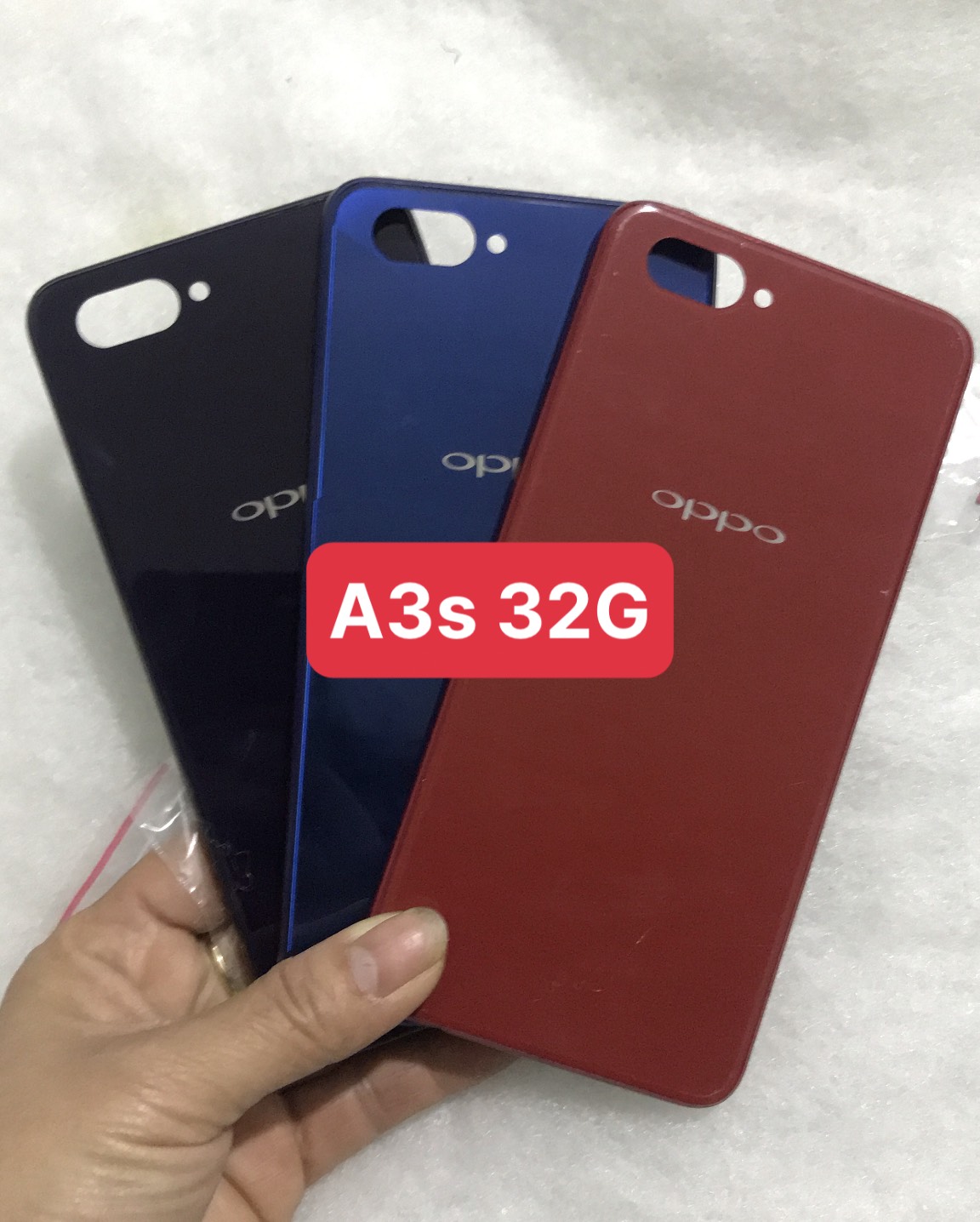 Nắp Lưng Oppo A3s 32G ( bản có lỗ trọc sim phía trên)