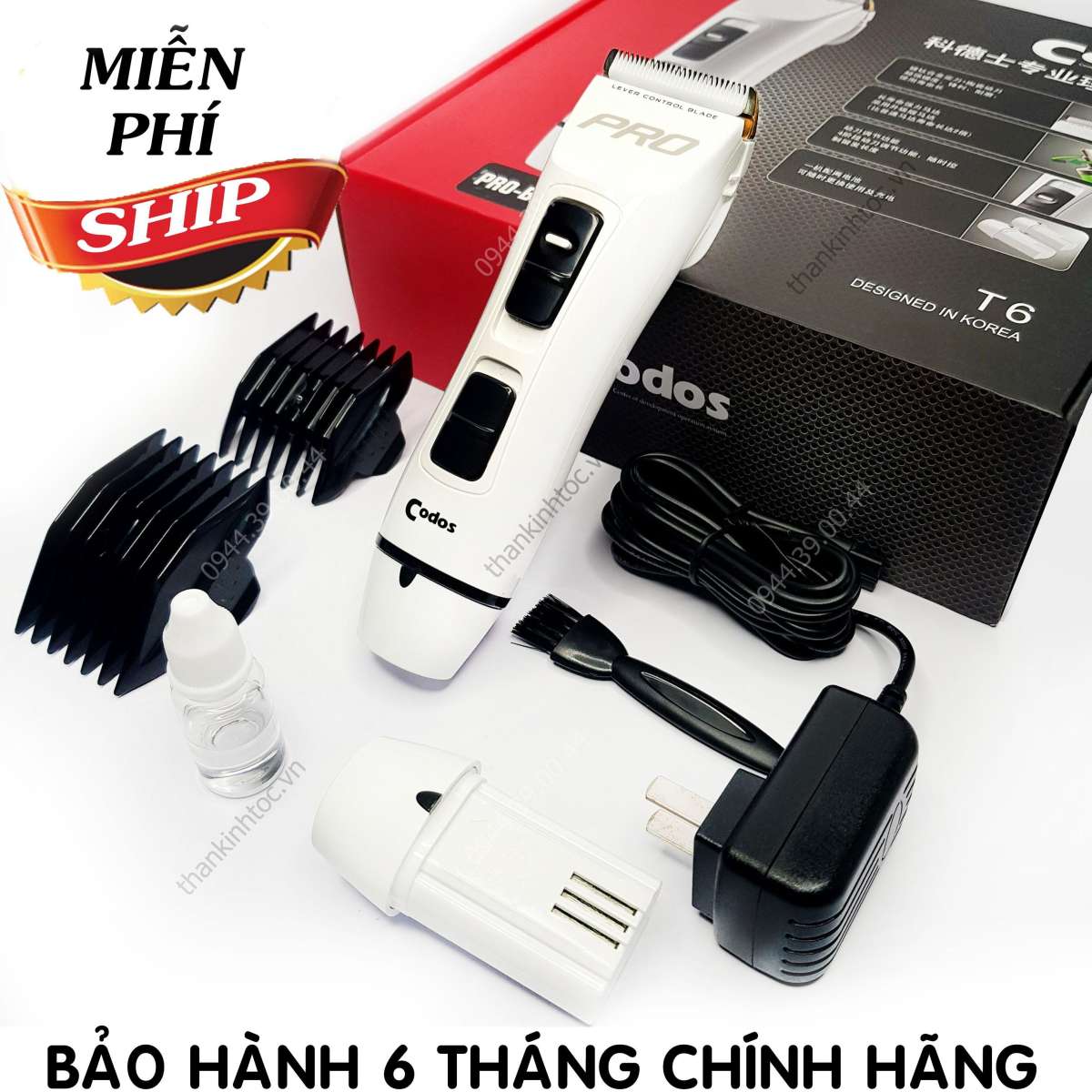 Tong do cat toc cho tre em - tông đơ cắt tóc Codos T6. Tăng đơ Cosdos T6 Cao Cấp. Thiết Kế Tinh Tế, Lưỡi Cắt Sắc, Không Gỉ Sét Mang Đến Cho Bạn Mái Tóc Đẹp Và Ấn Tượng