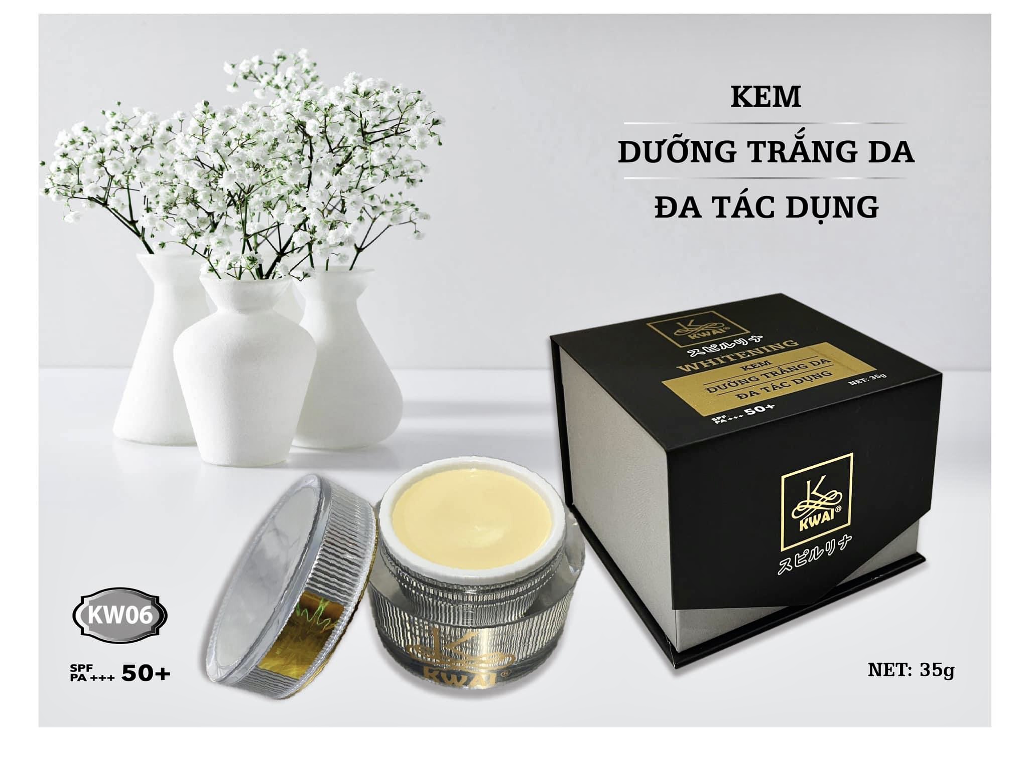 Kem kwai dưỡng trắng da đa tác dụng spf50+ pa+++ kw06 35gr