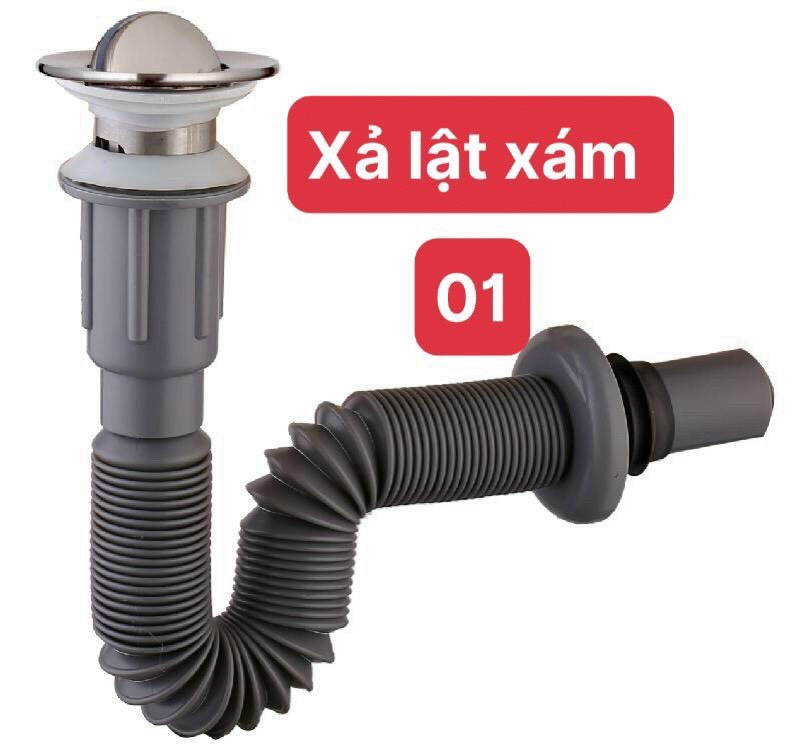 {CHỐNG HÔI TUYỆT ĐỐI} BỘ XẢ LAVABO CHẬU RỬA MẶT NHẤN RUỘT GÀ CAO CẤP (XI PHÔNG CHẬU)