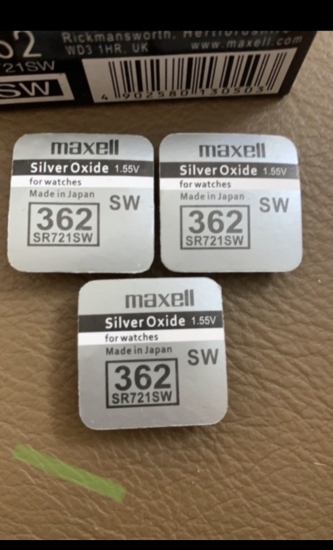 PIN ĐỒNG HỒ Maxell SR721SW-362 Chính hãng