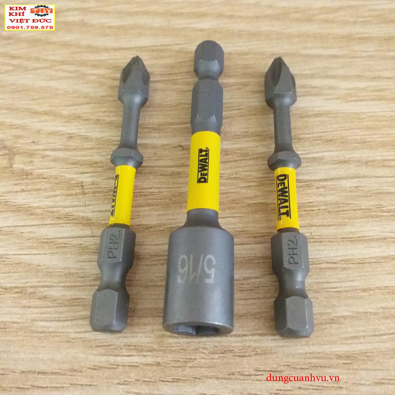 Combo tuýp bắn tôn và mũi bắn vít DeWalt