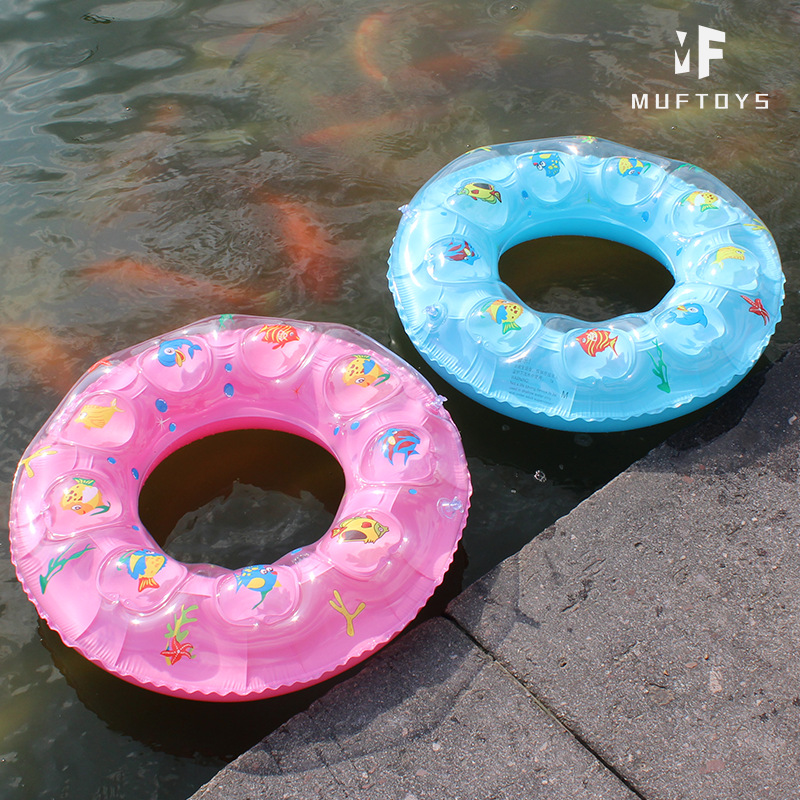 [Đường kính size 80cm và 60cm] Phao bơi cho bé, Phao bơi trẻ em tập bơi chống lật họa tiết đại dương cho trẻ bơi lội