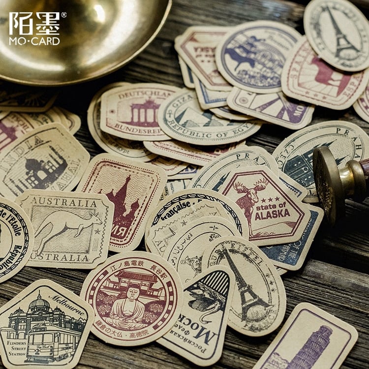 HỘP 45 STICKER RETRO VINTAGE 1