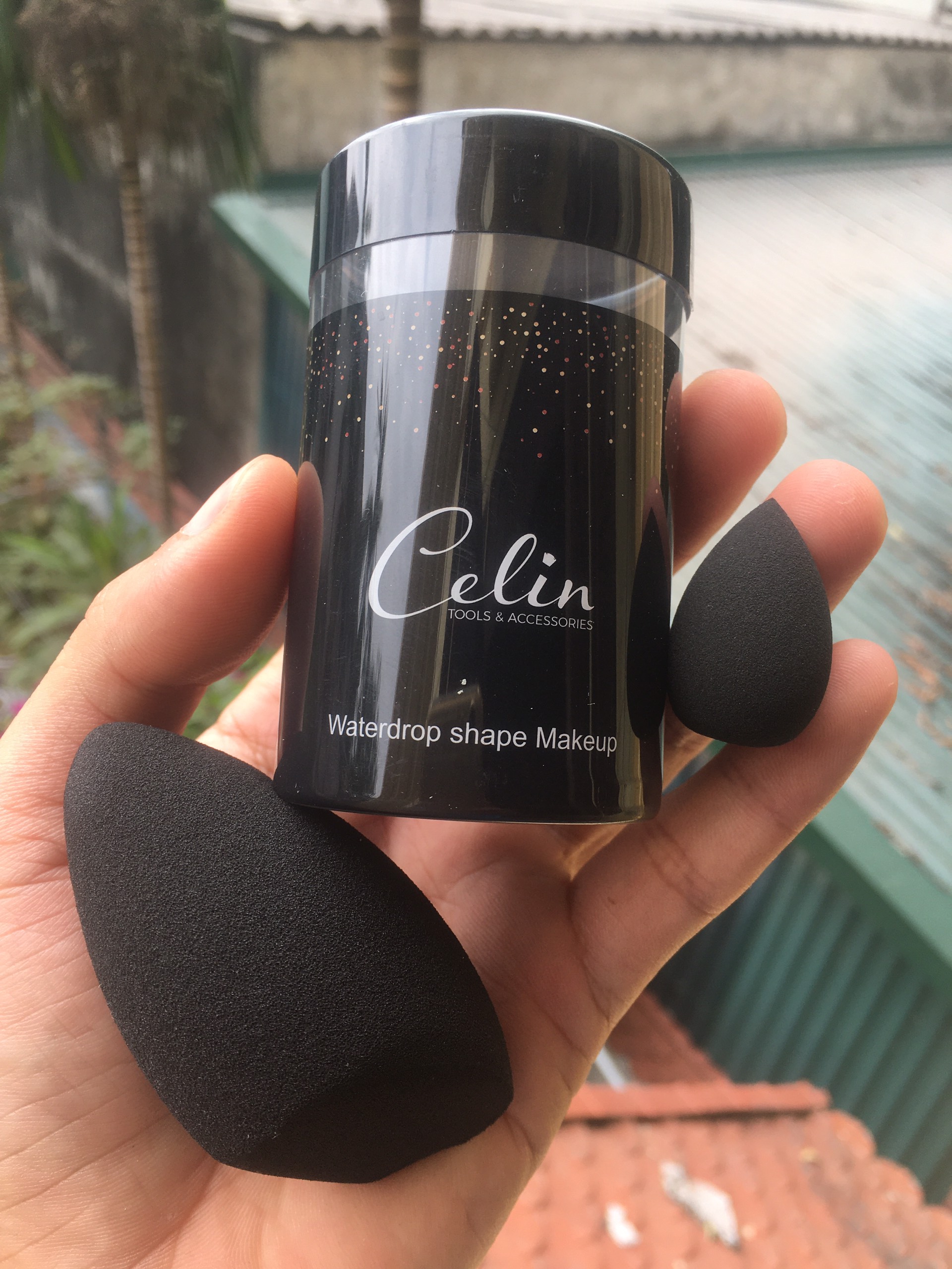 Hộp bông mút Celin 3 món cực mềm mại ăn phấn