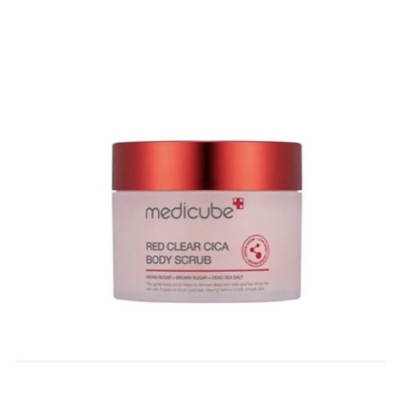 [TẶNG BÔNG TẮM CAO CẤP] Bộ đôi làm sạch mụn và tẩy da chết body (Sữa tắm RED+ Tẩy da chết Body Scrub)