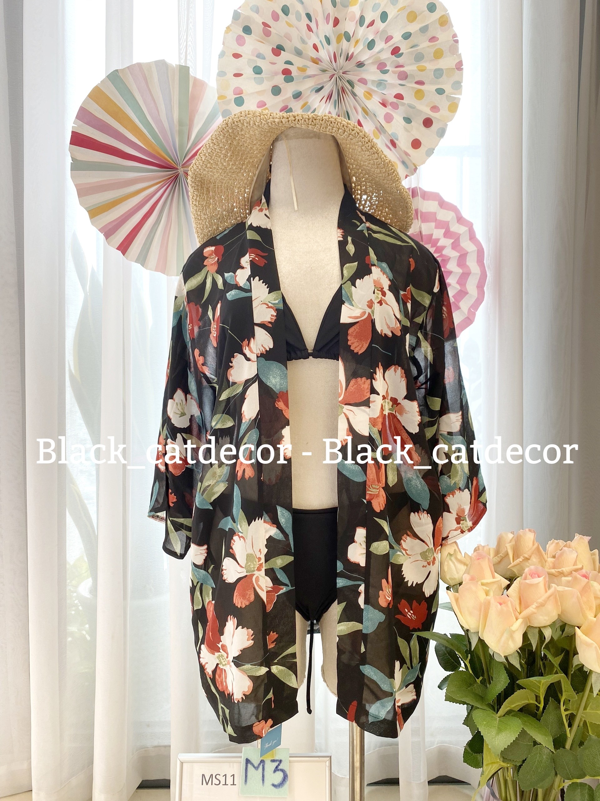 Kimono Áo Choàng Đi Biển Họa Tiết MS11