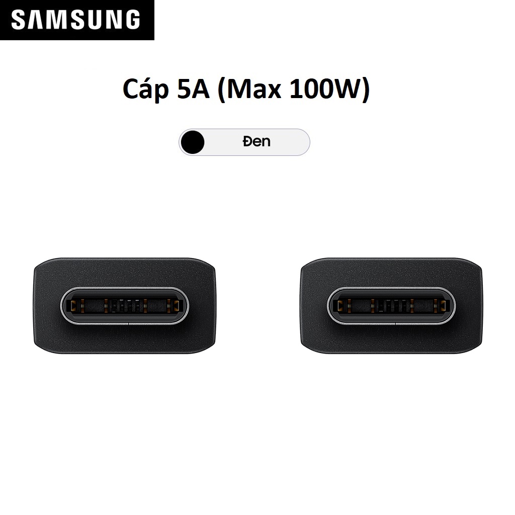 Cáp sạc Samsung C-C5A, 1m (Dành cho củ sạc 45W và 65W) - Hàng Chính Hãng