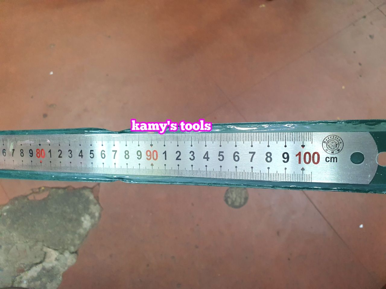 Thước lá inox 1m bản 30mm hệ inch và mét Berrylion model 00722058