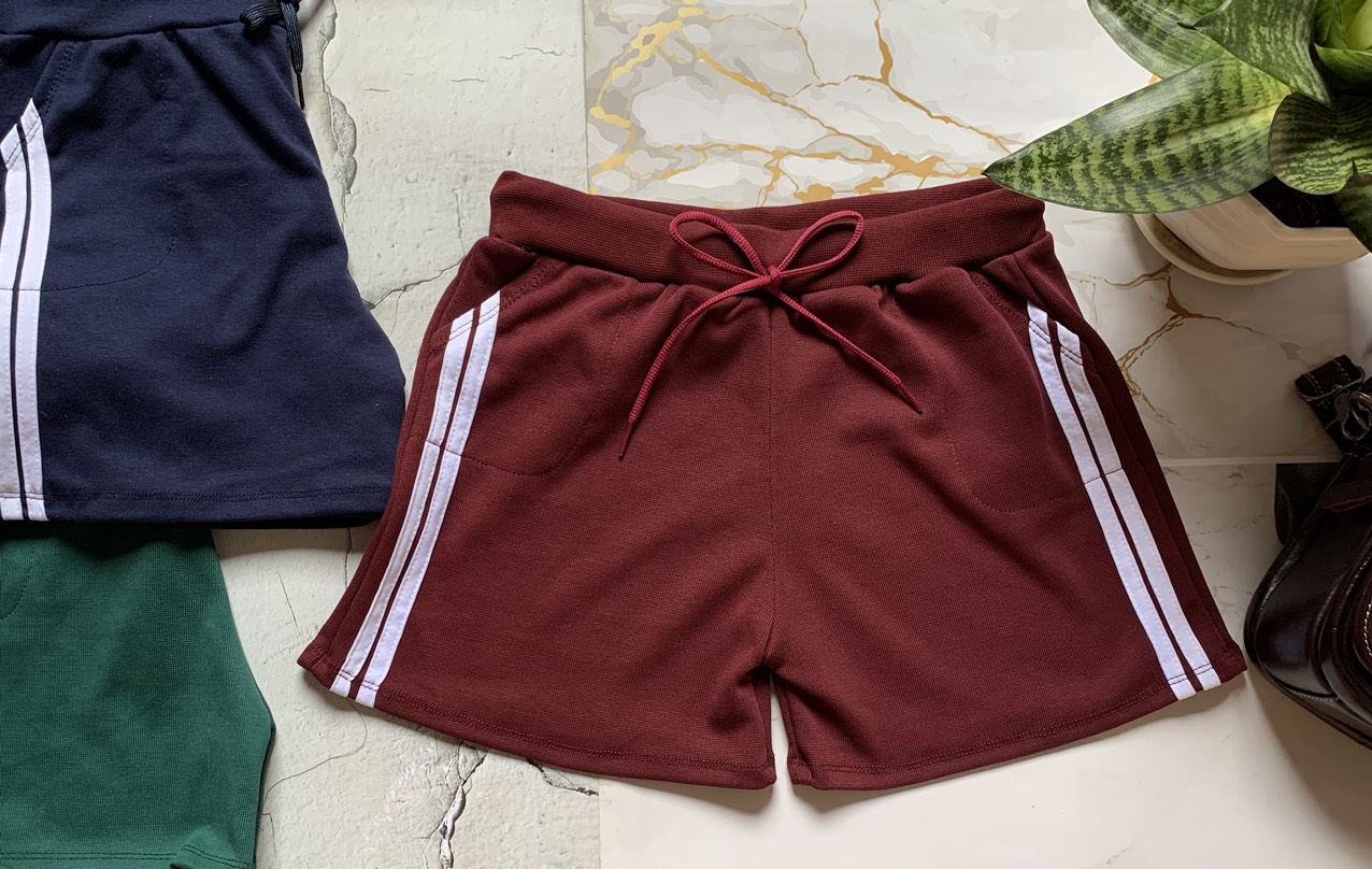 QUẦN SHORT THUN NỮ PHỐI SỌC - QUẦN ĐÙI NỮ