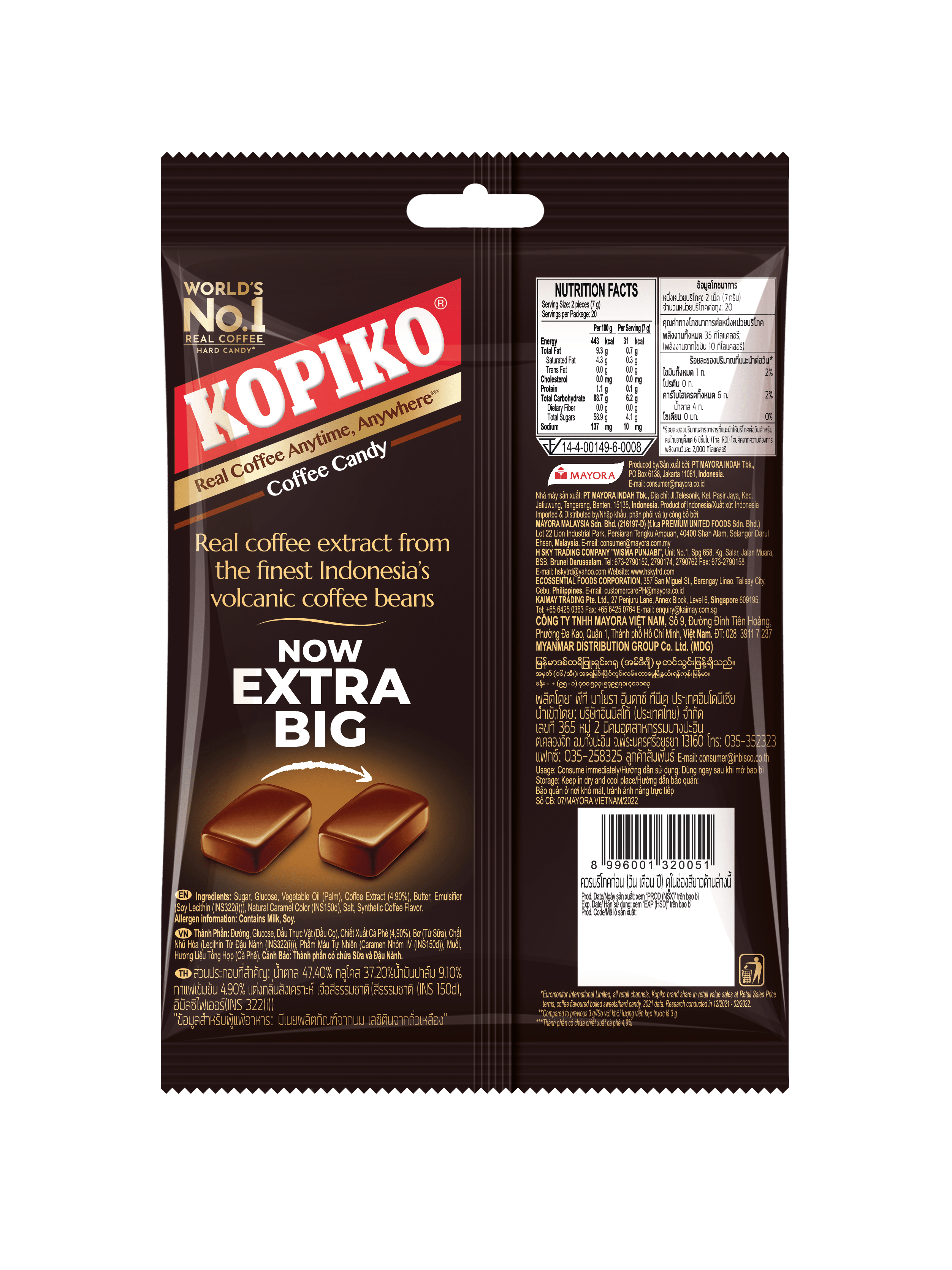 KẸO CÀ PHÊ KOPIKO 140G
