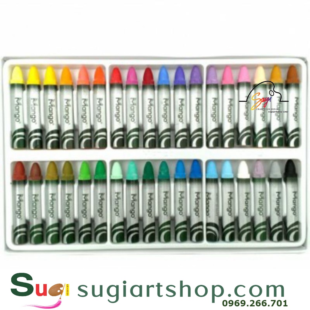 Bút Sáp Dầu Mango 18/24 Màu, Mango Oil Pastels