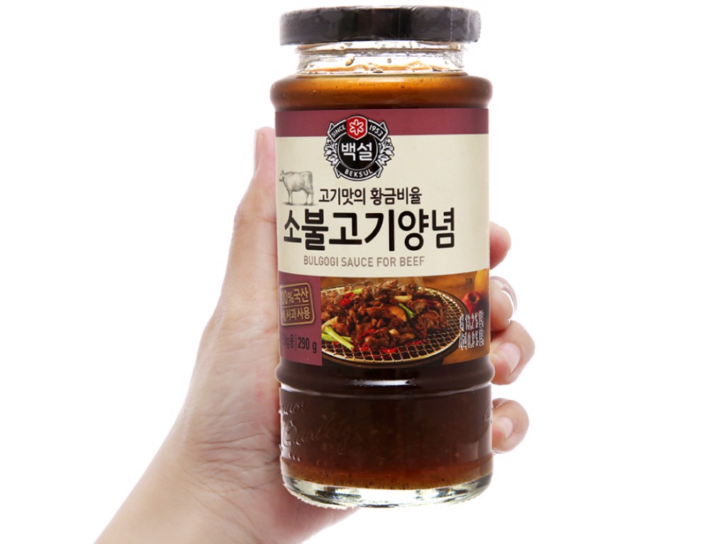 Cj sốt ướp bulgogi bò beksul chai 290g - nhập khẩu hàn quốc