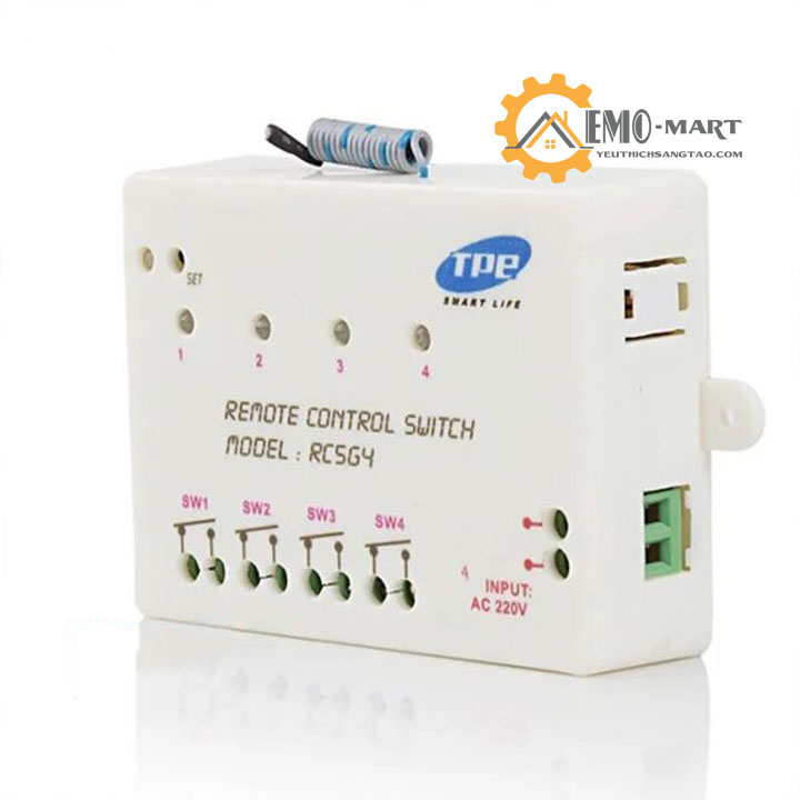 [FreeshipMAX] Công tắc điều khiển từ xa RF 4 cổng RC5G4