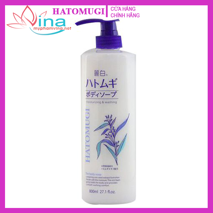 SỮA TẮM DƯỠNG DA HATOMUGI MOISTURIZING WASHING 800ML
