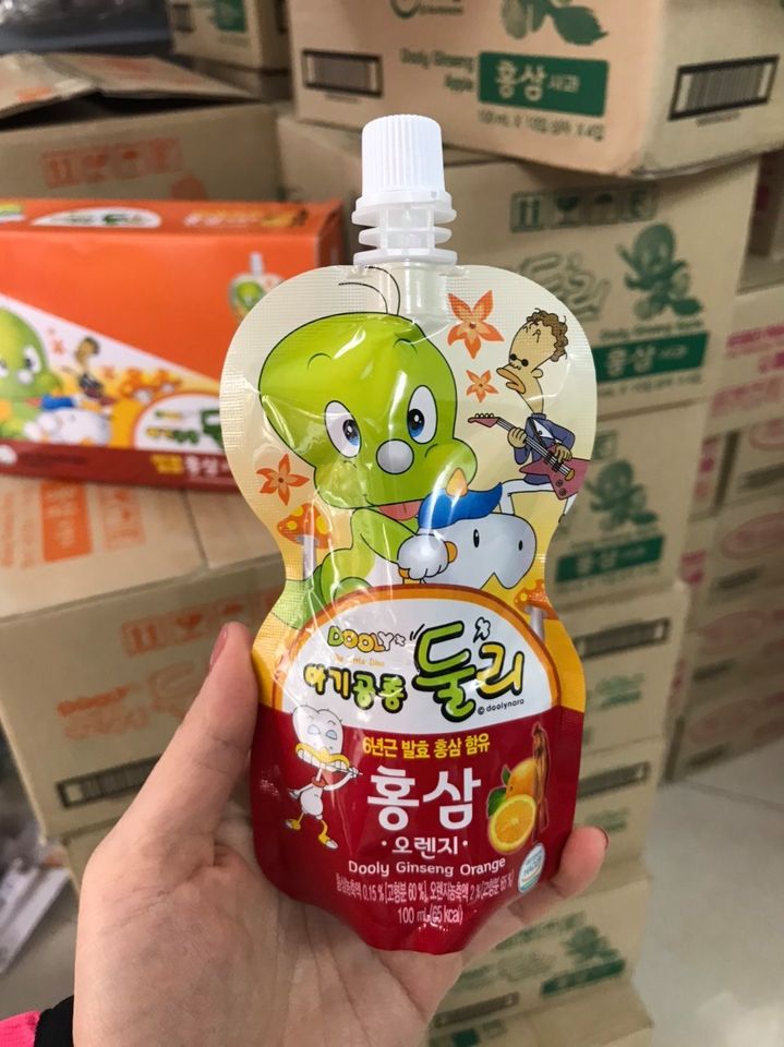 Thạch pudding, nước thạch, nước hồng sâm vị trái cây DOOLY Hàn Quốc