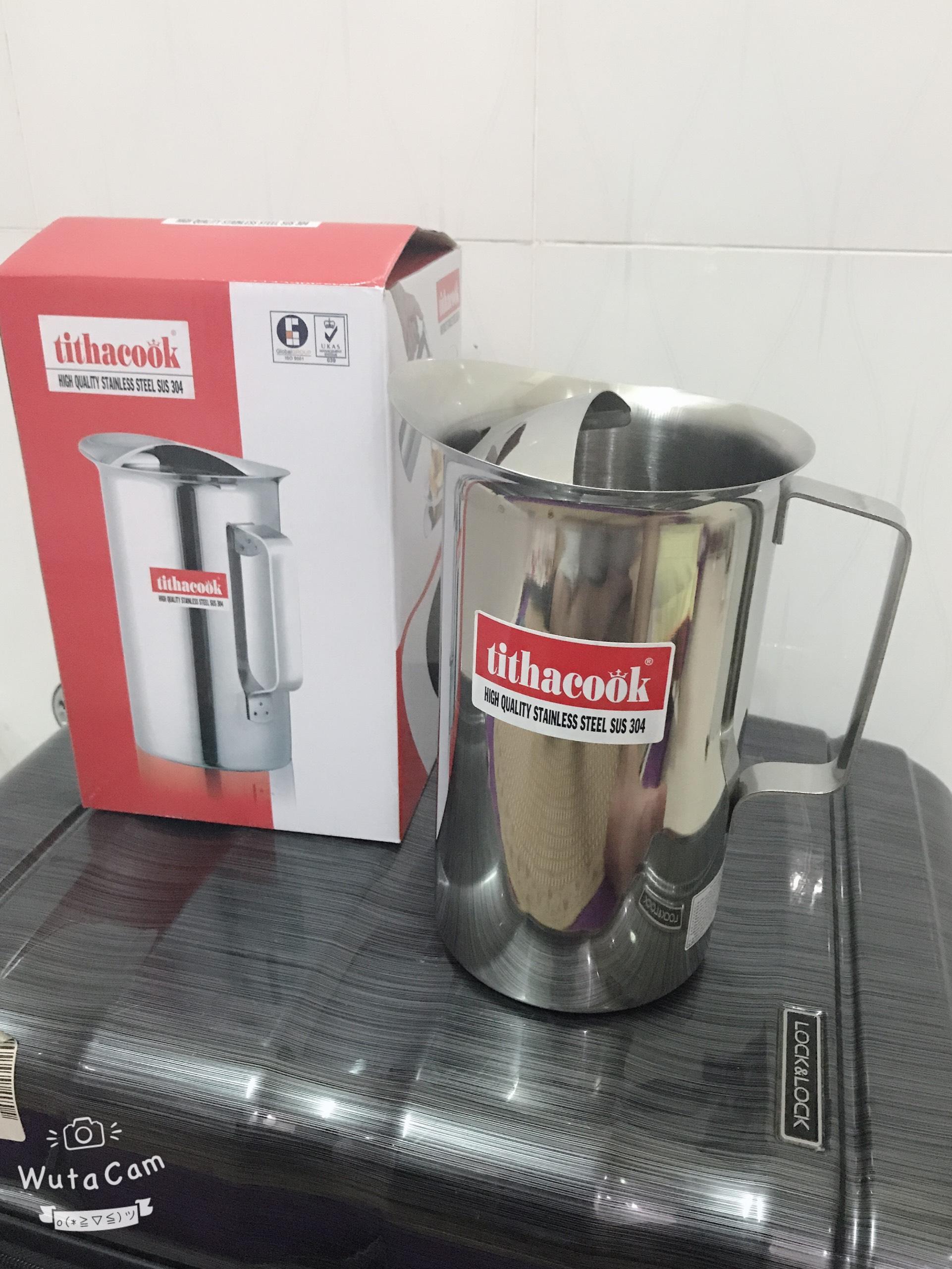 Ca nước inox không nắp 1l9 sus 304 tithacook